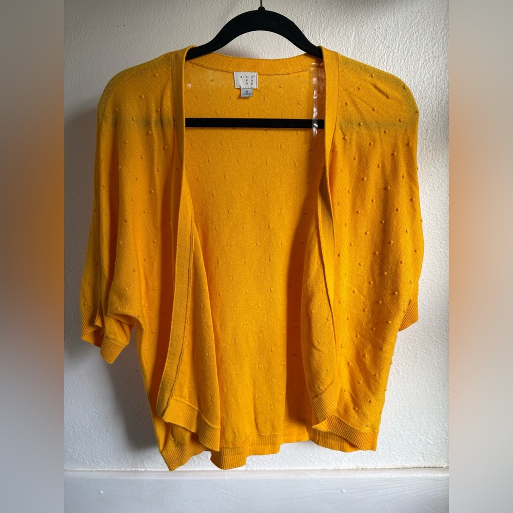 A New Day | Marigold Popcorn-Knit Cocoon Cardigan | Size M